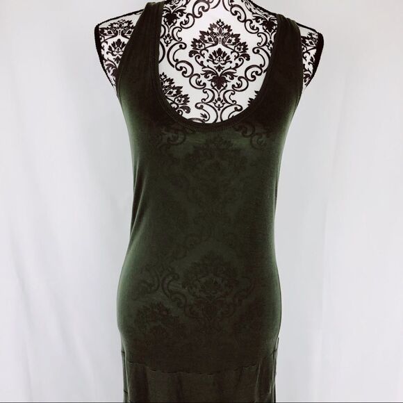 Vince Tank Fit & Flare Scoopneck Midi Dress - Picture 2 of 6